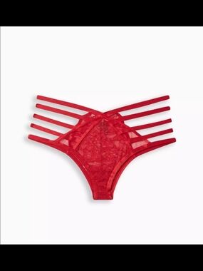Torrid Red Lace Strappy Bikini Panty